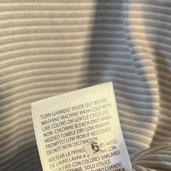 Russell Raiders Light Gray And White Stripe‎ Polo Size Medium - Picture 10 of 10